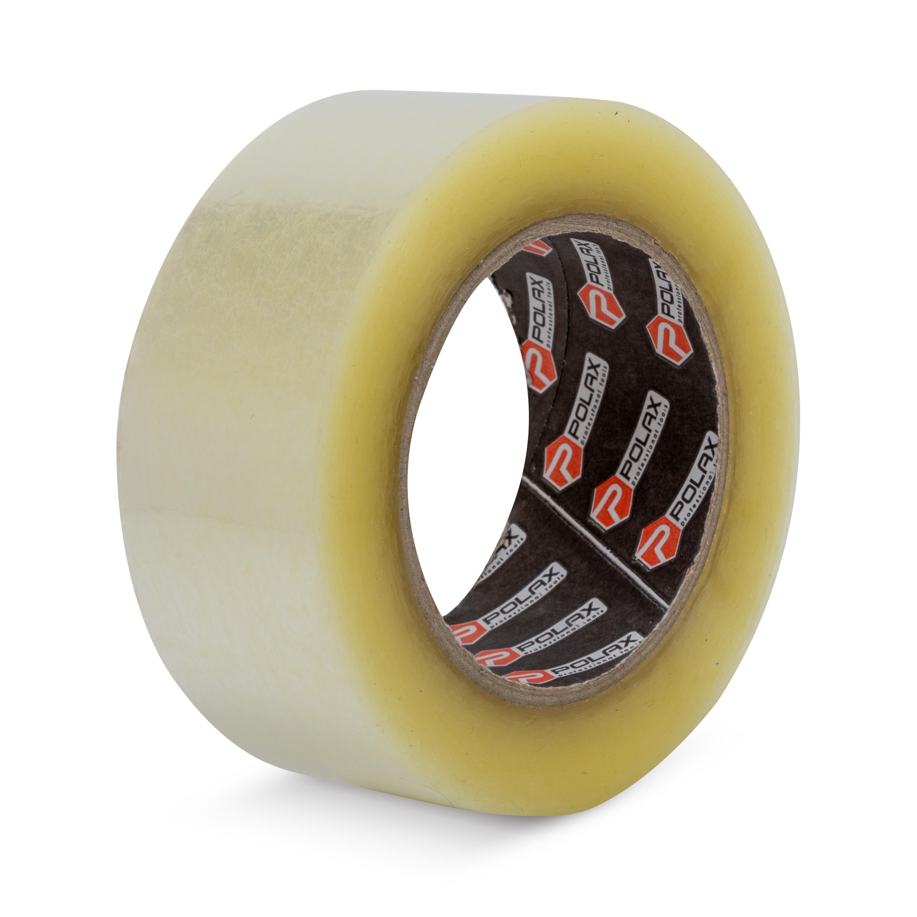 Клейка стрічка POLAX скотч пакувальний прозорий 200 м 45 мм (101-052)